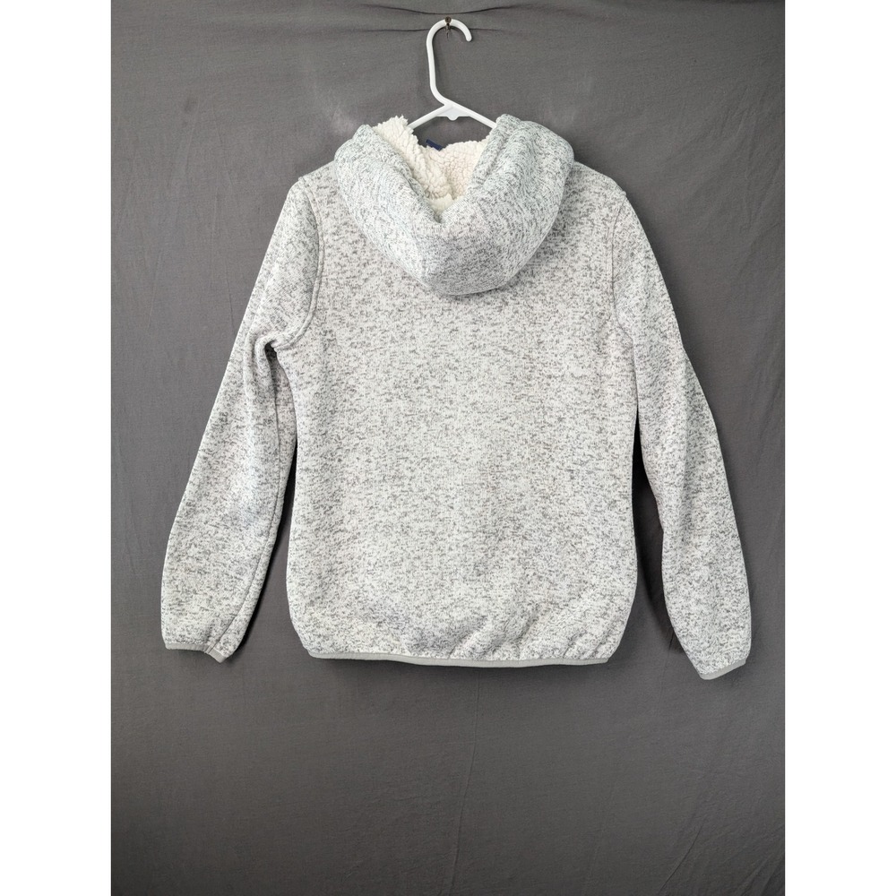 Reebok Womens Gray Sherpa Lined Full Zip‎ Hoodie Sweater Medium 5456